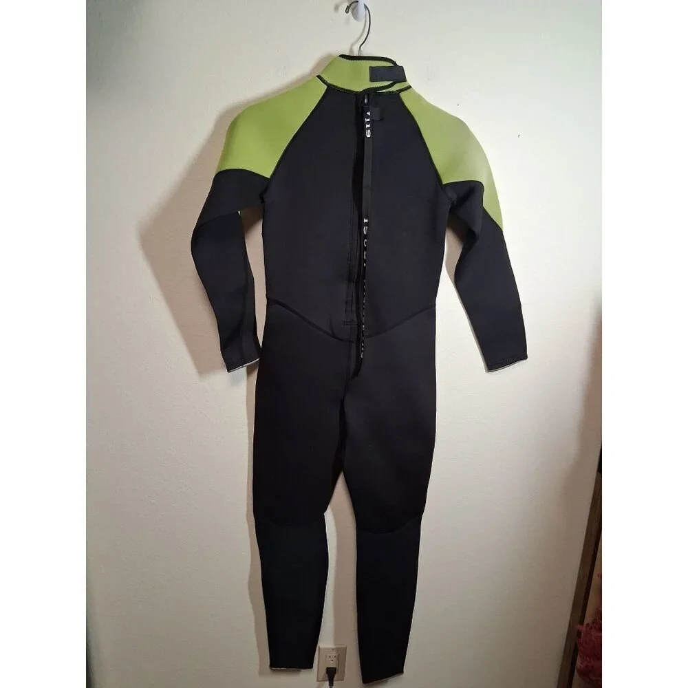 ISOSI WetSuit Diving Beach Summer Ocean Water Black/Green Unisex Child Sz 12 AL2